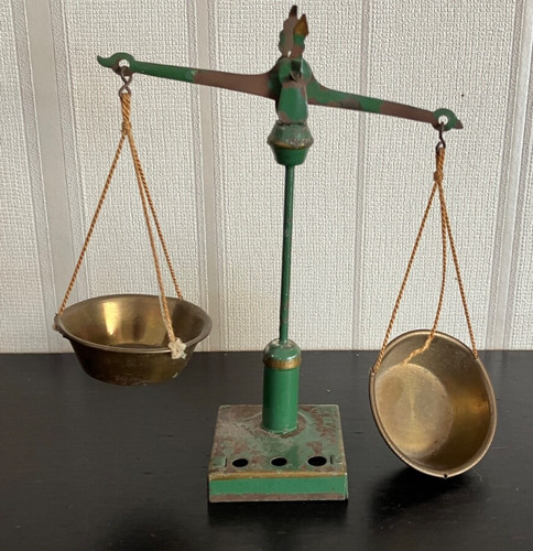 Antik metall waage - antik, miniatur